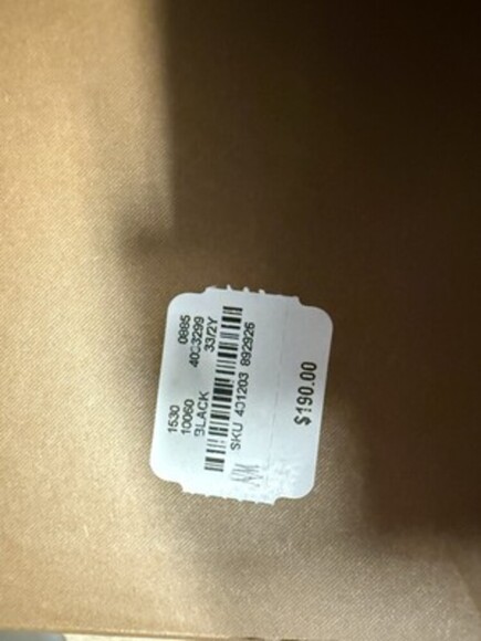 All Black Burberry Slides 2y - Picture 5 of 6